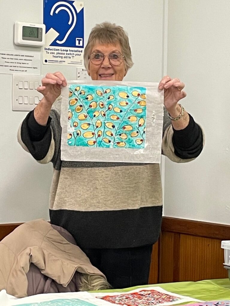 Gelli printing workshop